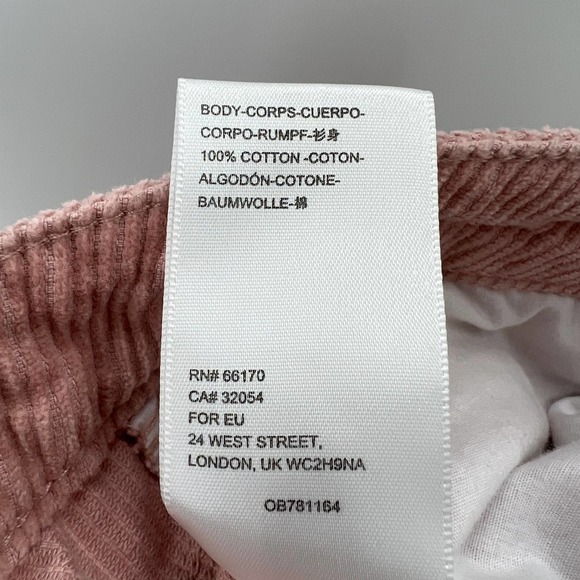 BDG Urban Outfitters Pale Pink Corduroy Mom High Rise Pants Size 31 - Picture 5 of 6